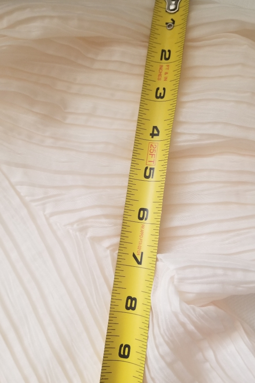 New Zara Plisse Cream Blouse - Picture 10 of 10